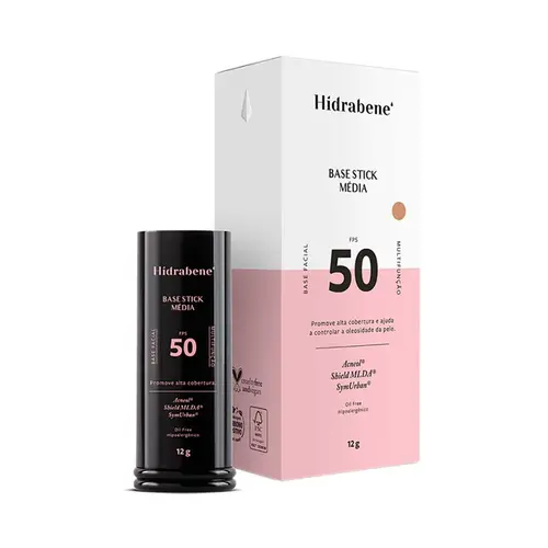 PROTETOR SOLAR HIDRABENE BASE STICK COR MEDIA FPS50 12GR