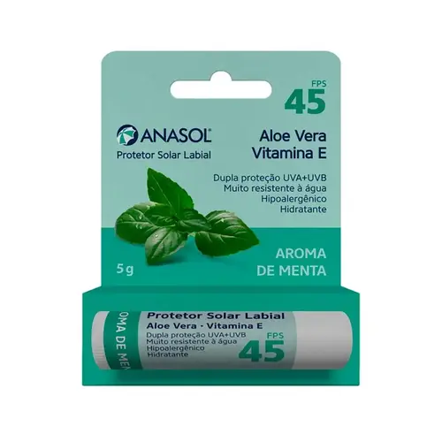 HIDRATANTE LABIAL ANASOL MENTA FPS45 5GR