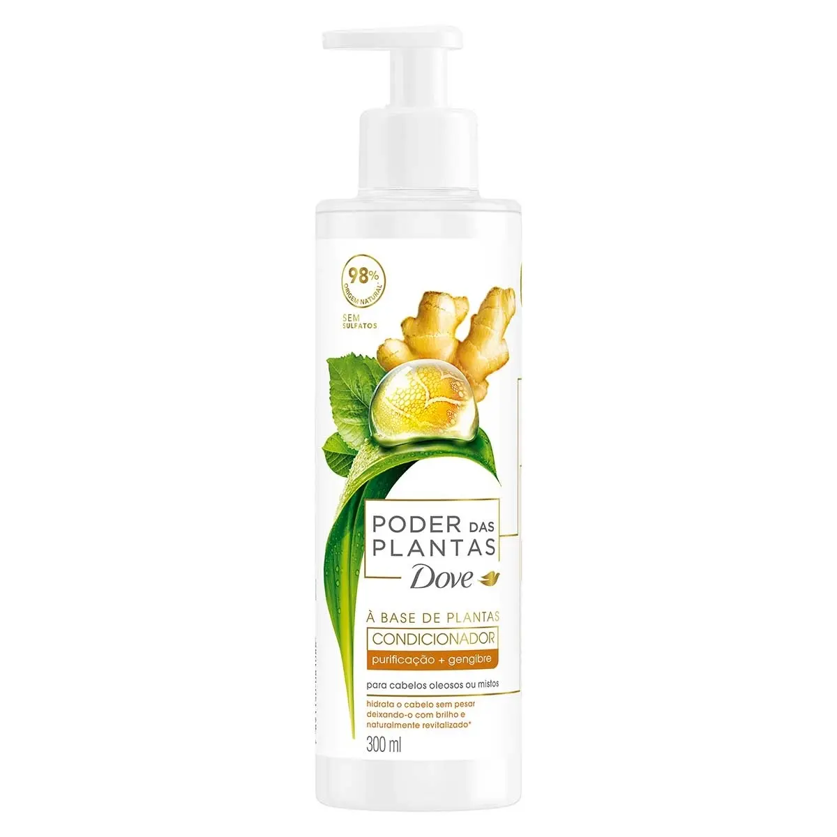 CONDICIONADOR DOVE PODER PLANTAS PURIFICACAO + GENGIBRE 300ML