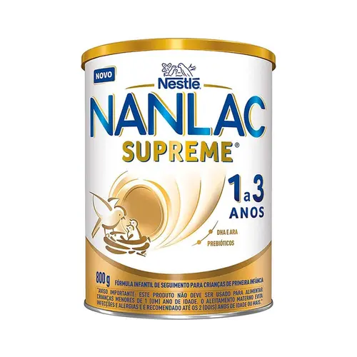 FORMULA INFANTIL NANLAC 1 A 3 SUPREME 800GR 1 A 3 ANOS