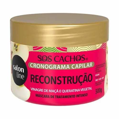 MASCARA SALON LINE CRONOGRAMA CAPILAR RECONSTRUCAO 300GR