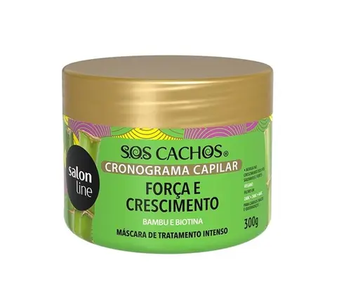 MASCARA SALON LINE CRONOGRAMA CAPILAR FORCA E CRESCIMENTO 300GR