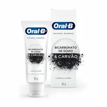 CREME DENTAL ORAL-B ESSENCE BICARBONATO DE SODIO E CARVAO 90GR