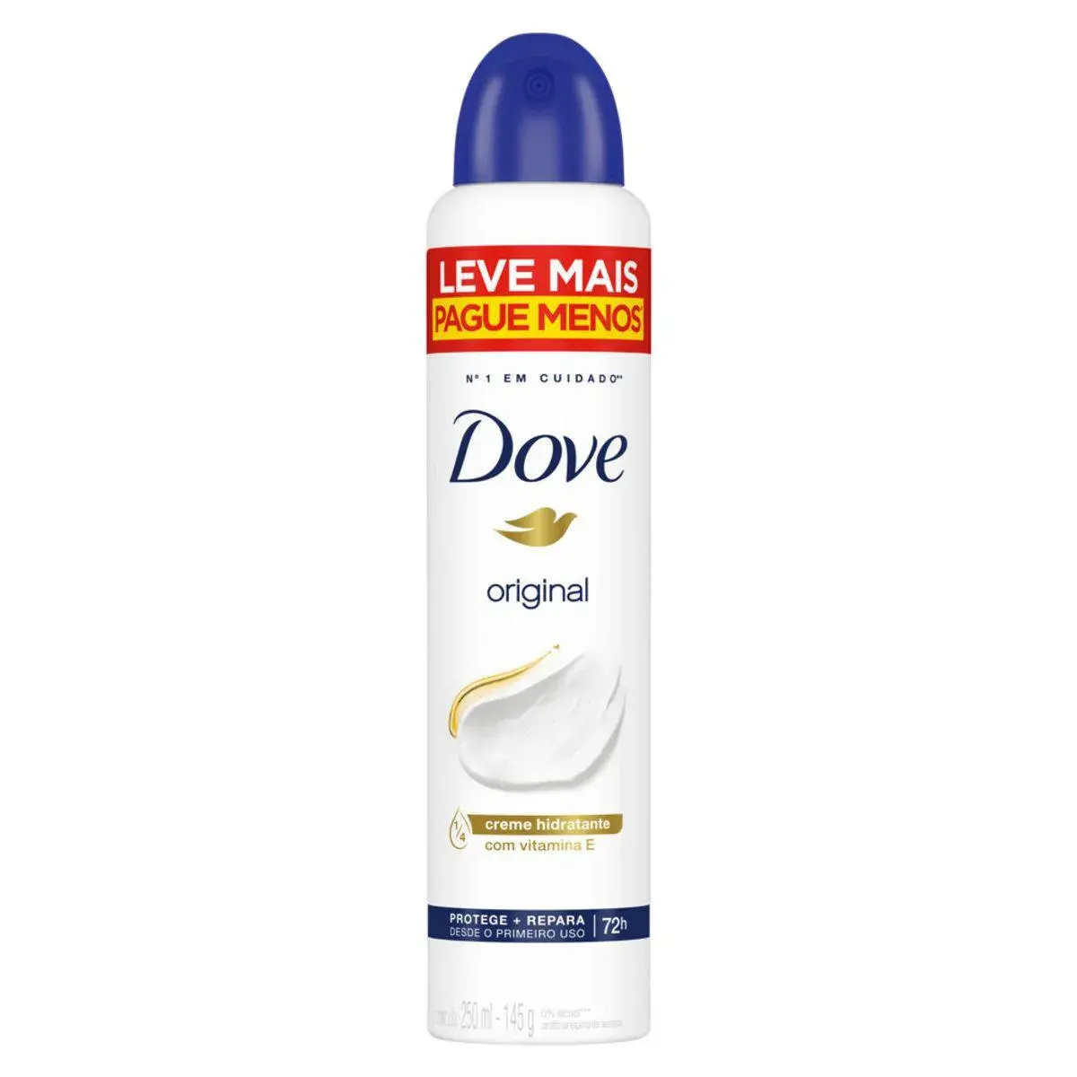 DESODORANTE DOVE CARE ORIGINAL AEROSSOL 250ML