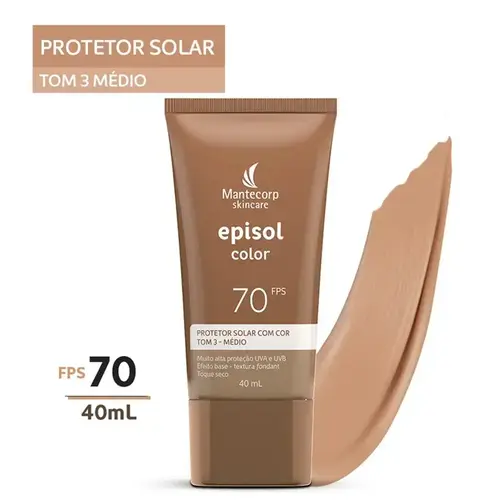 PROTETOR SOLAR EPISOL COLOR TOM 3 MEDIO FPS70 40ML