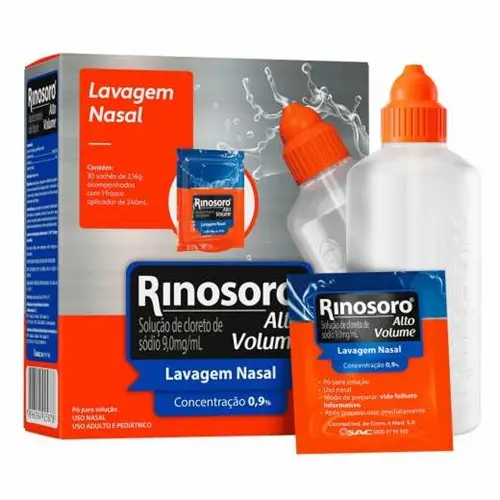RINOSORO ALTO VOLUME 30SACHES + FRASCO 250ML SODIO CLORETO