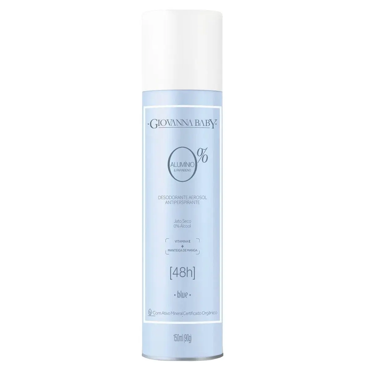 DESODORANTE GIOVANNA BABY BLUE 0% ALUMINIO AEROSSOL 150ML