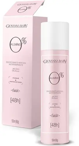 DESODORANTE GIOVANNA BABY CLASSIC 0% ALUMINIO AEROSSOL 150ML