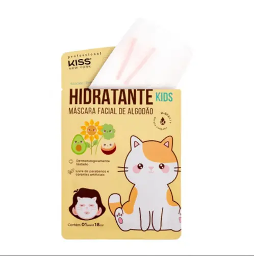 MASCARA FACIAL KISS NY HIDRATANTE KIDS 18ML