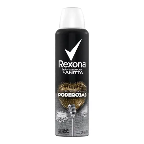 DESODORANTE REXONA ANITTA SHOW DAS PODEROSAS FEMININO AEROSSOL 91GR 150ML