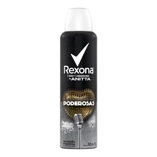 DESODORANTE REXONA ANITTA SHOW DAS PODEROSAS FEMININO AEROSSOL 91GR 150ML