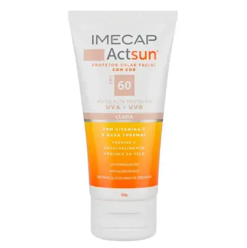 PROTETOR SOLAR IMECAP ACTSUN CLARO FPS60 50GR