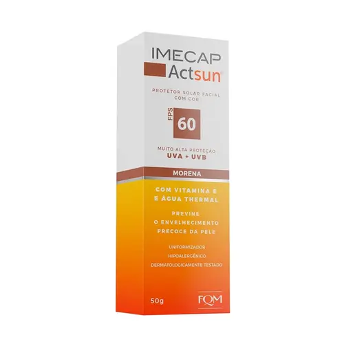 PROTETOR SOLAR IMECAP ACTSUN MORENA FPS60 50GR