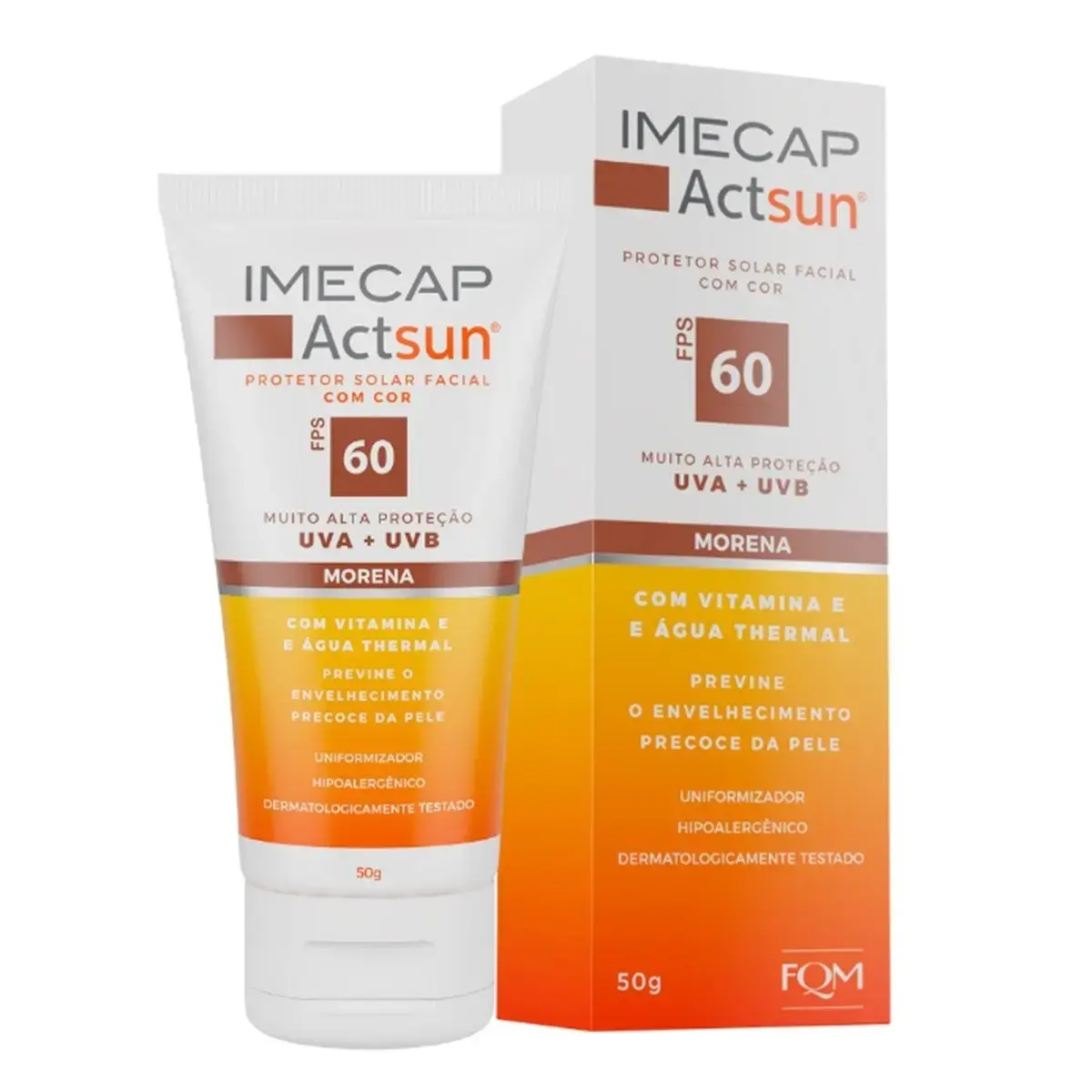 PROTETOR SOLAR IMECAP ACTSUN MORENA FPS60 50GR