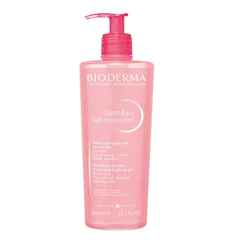 GEL DE LIMPEZA MICELAR BIODERMA SENSIBIO MOUSSANT 500ML