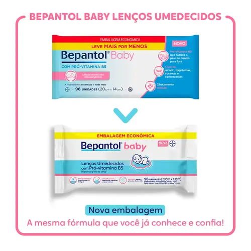 LENCOS UMEDECIDOS BEPANTOL BABY 96 UNIDADES