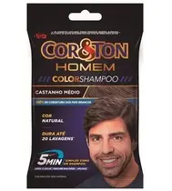 SHAMPOO COR&TON HOMEM 4.0 CASTANHO MEDIO