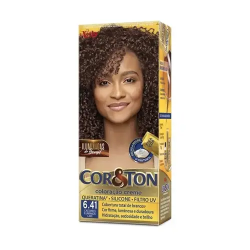 TINTURA COR&TON 6.41 CASTANHO ILUMINADO CAFE