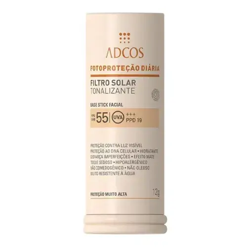 PROTETOR SOLAR ADCOS STICK BEIGE FPS55 12GR