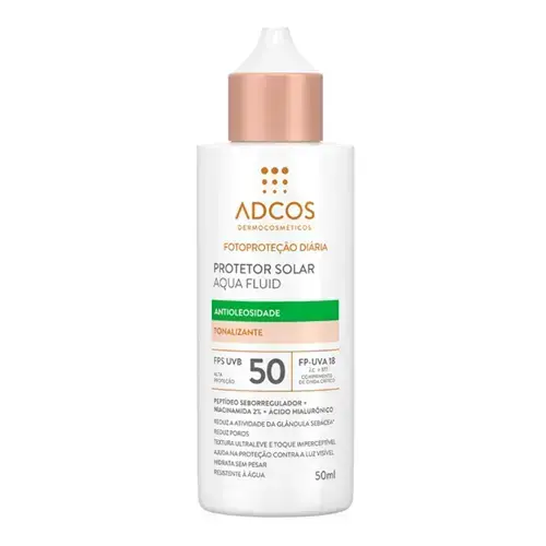 PROTETOR SOLAR ADCOS AQUA FLUID TONALIZANTE FPS50 50ML