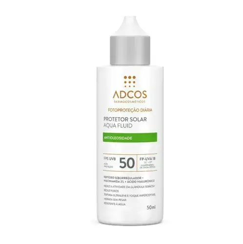 PROTETOR SOLAR ADCOS AQUA FLUID ANTIOLEOSIDADE INCOLOR FPS50 50ML
