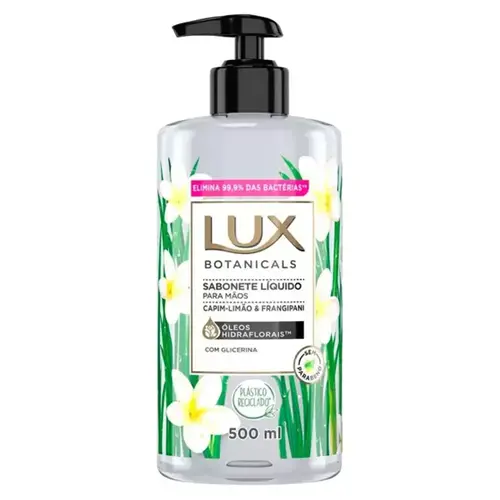 SABONETE LIQUIDO LUX BOTANICALS CAPIM LIMAO E FRANGIPANI 500ML