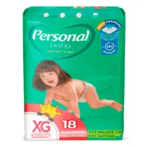 FRALDA PERSONAL BABY TAMANHO XG 18 UNIDADES