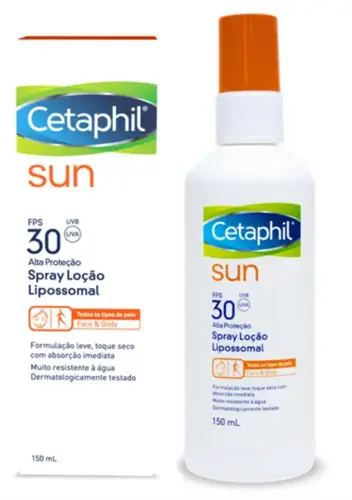 PROTETOR SOLAR CETAPHIL SUN FPS30 SPRAY LOCAO 150ML