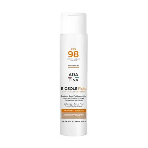 PROTETOR SOLAR ADA TINA BIOSOLE FLUID MEDIO ESCURO FPS98 40ML