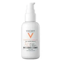 PROTETOR SOLAR VICHY CAPITAL SOLEIL UV-AGE DAILY ANTI-IDADE 3EM1 SEM COR FPS60 40ML