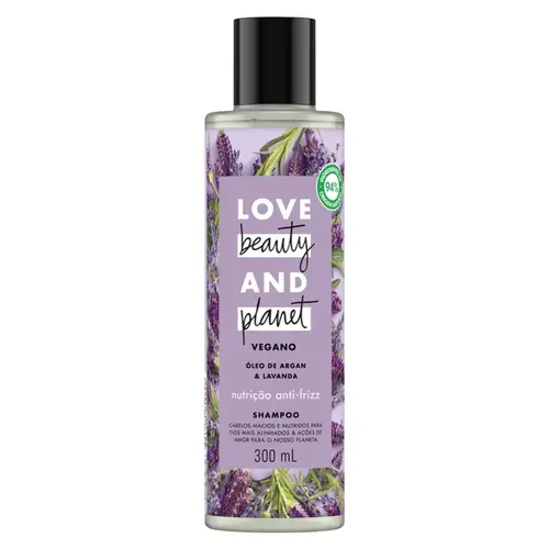 SHAMPOO LOVE BEAUTY AND PLANET OLEO DE ARGAN E LAVANDA 300ML