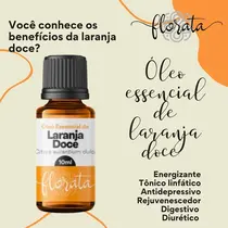 OLEO FLORATA ESSENCIAL LARANJA DOCE 10ML