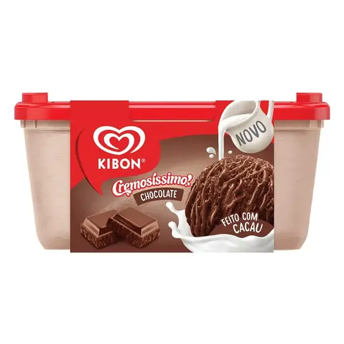 KIBON-SORVETE CREMOSISSIMO CHOCOLATE 1,5LT