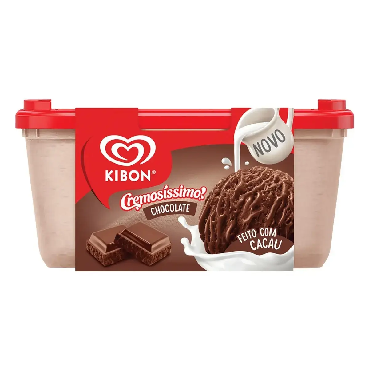 KIBON-SORVETE CREMOSISSIMO CHOCOLATE 1,5LT