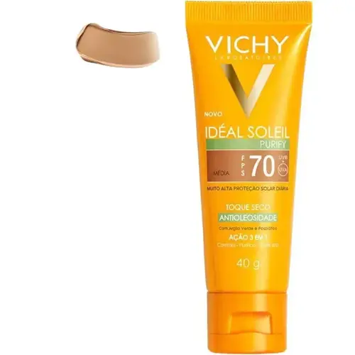 PROTETOR SOLAR VICHY IDEAL SOLEIL PURIFY MEDIA FPS70 40GR