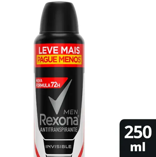 DESODORANTE REXONA INVISIBLE MEN AEROSSOL 250ML