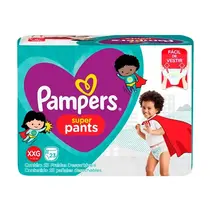 FRALDA PAMPERS SUPER PANTS TAMANHO XXG 23 UNIDADES