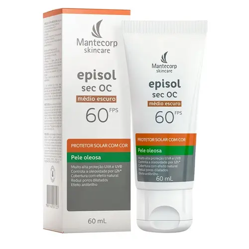 PROTETOR SOLAR EPISOL SEC OC MEDIO ESCURO FPS60 60ML