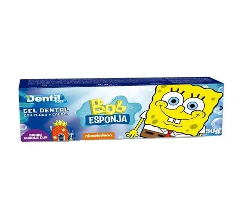 CREME DENTAL DENTIL KIDS BOB ESPONJA BUBLE GUM 50GR