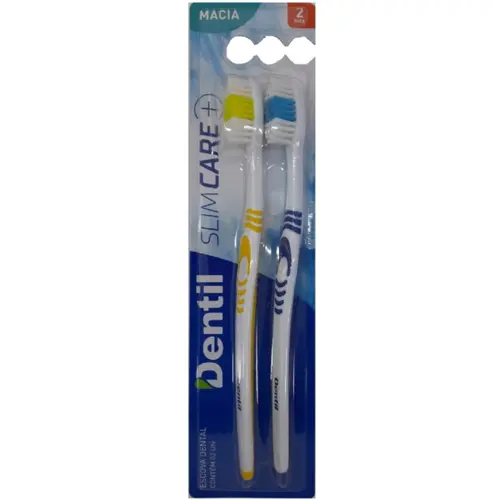 ESCOVA DENTAL DENTIL SLIM CARE MACIA 2 UNIDADES
