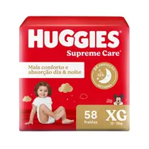FRALDA HUGGIES MAXIMA PROTECAO XG 58 UNIDADES