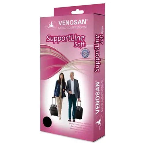 MEIA VENOSAN SUPPORTLINE 18-22 M PANTURRILHA CAQUI