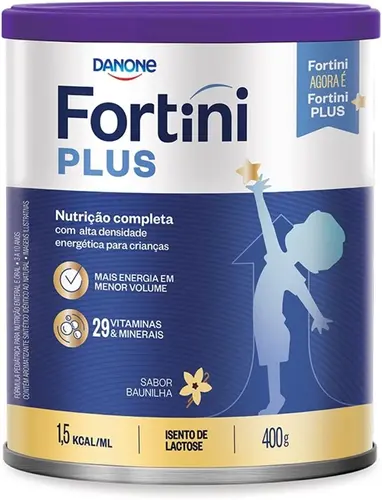 FORMULA INFANTIL FORTINI PLUS BAUNILHA 400GR MAIOR DE 3 ANOS