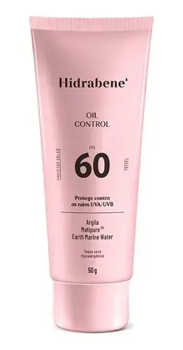 PROTETOR SOLAR HIDRABENE FACIAL OIL CONTROL FPS60 50GR