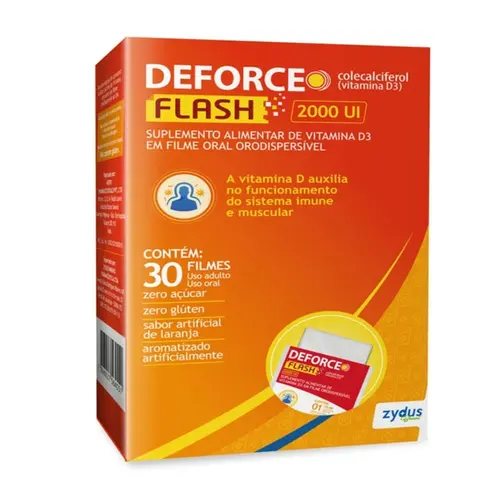 DEFORCE FLASH 2.000UI 30 FILMES ORODISPERSIVEIS COLECALCIFEROL