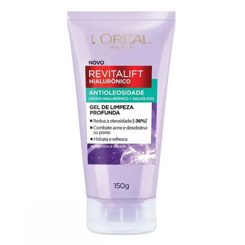 GEL DE LIMPEZA REVITALIFT HIALURONICO ANTIOLEOSIDADE LOREAL 150GR