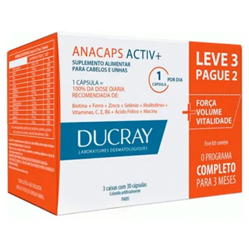 ANACAPS DUCRAY 90 CAPSULAS LEVE 3 PAGUE 2