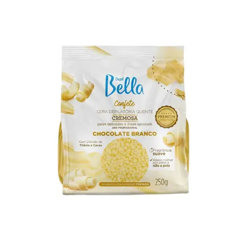 CERA DEPILATORIA DEPIL BELLA CONFETE CHOCOLATE 250GR