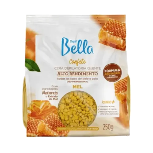 CERA DEPILATORIA DEPIL BELLA CONFETE MEL 250GR