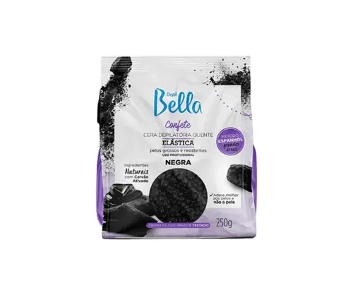 CERA DEPILATORIA DEPIL BELLA CONFETE NEGRA 250GR